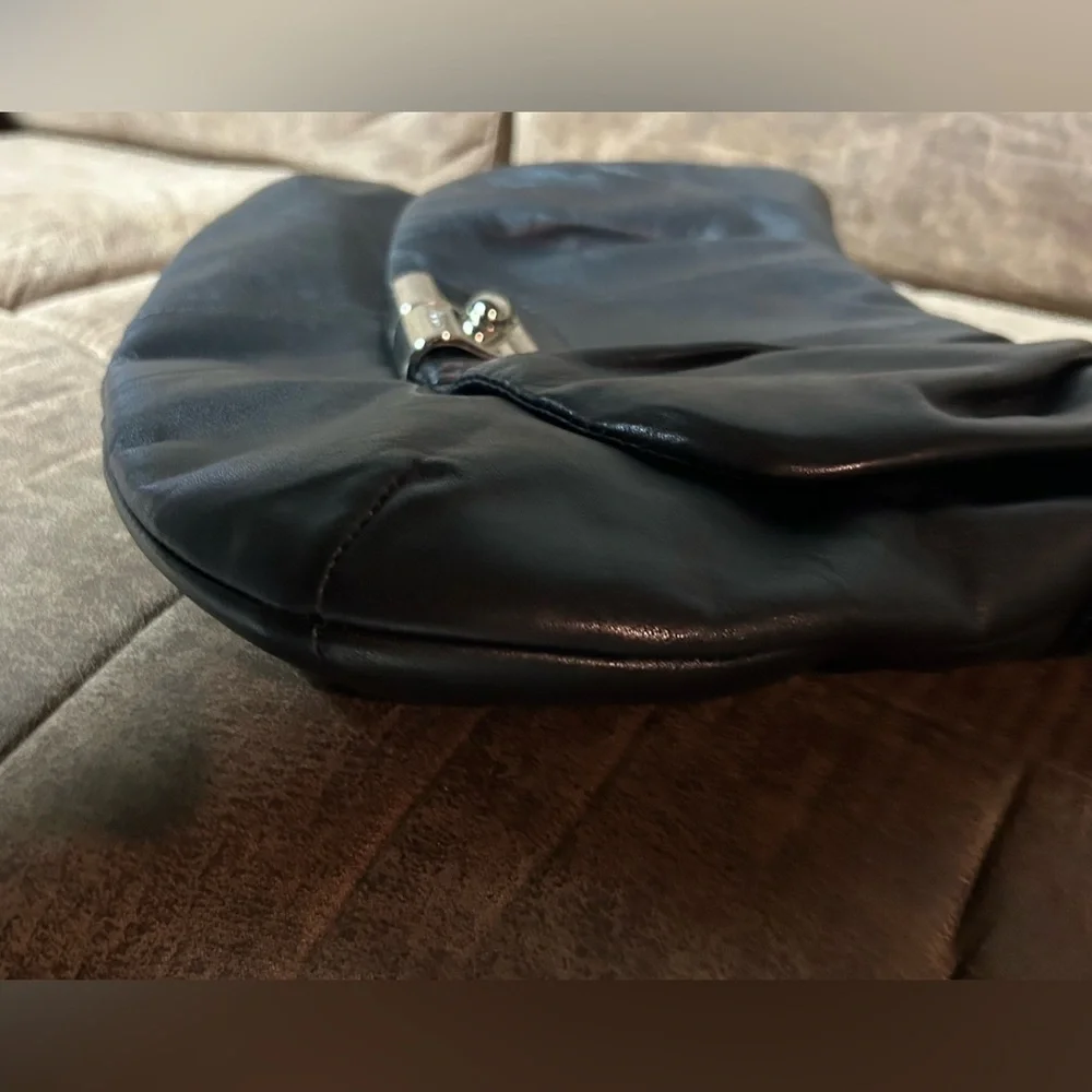 Coach Kristin Black Leather Shoulder Bag - Picture 9 of 11